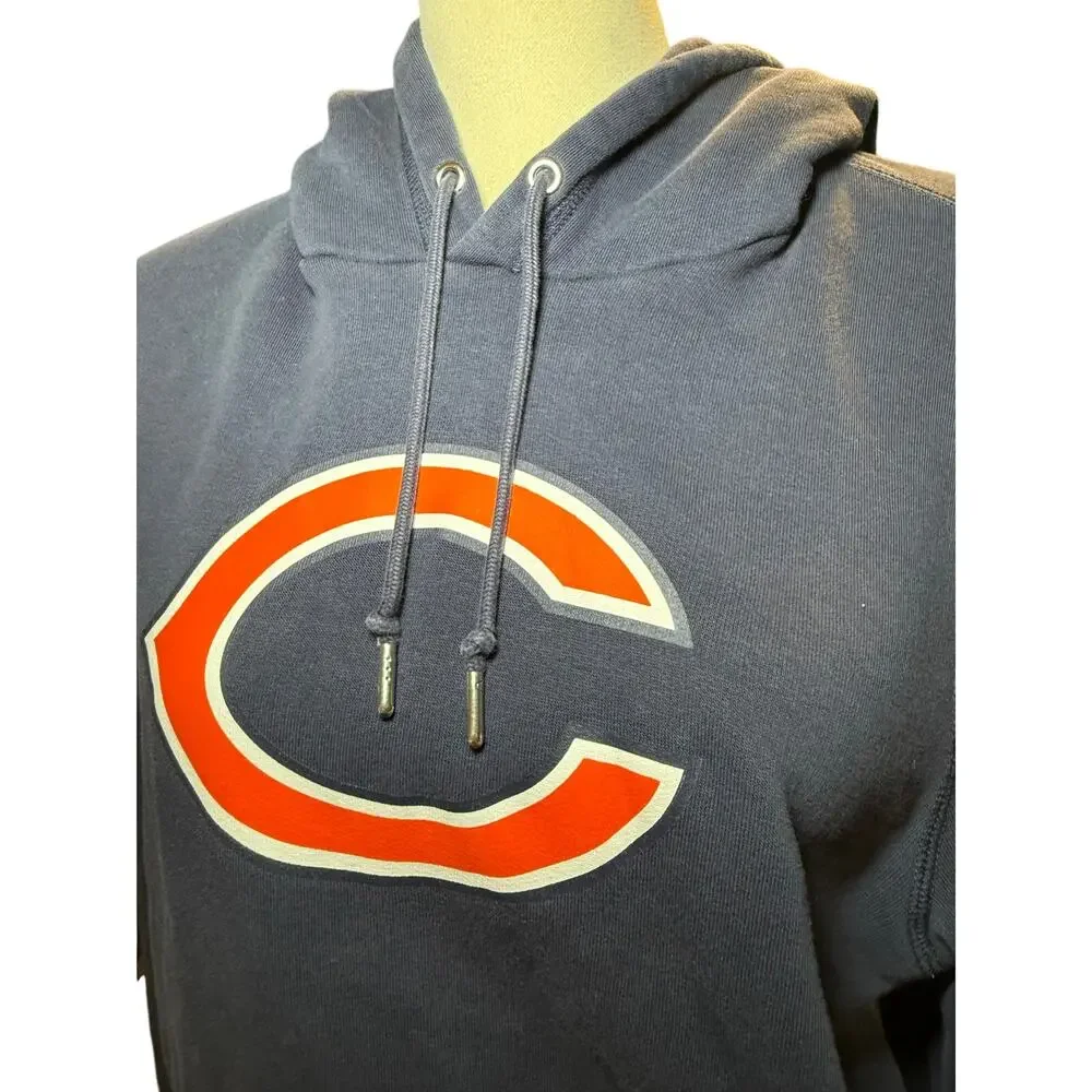 Nike NFL Chicago Bears Navy Pullover Hoodie, Unisex Size Small